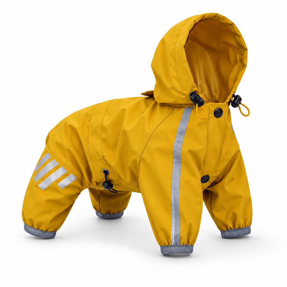 4-Leg Dog Raincoat with Hood